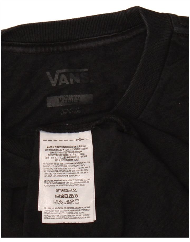 Camiseta masculina VANS Top médio algodão preto