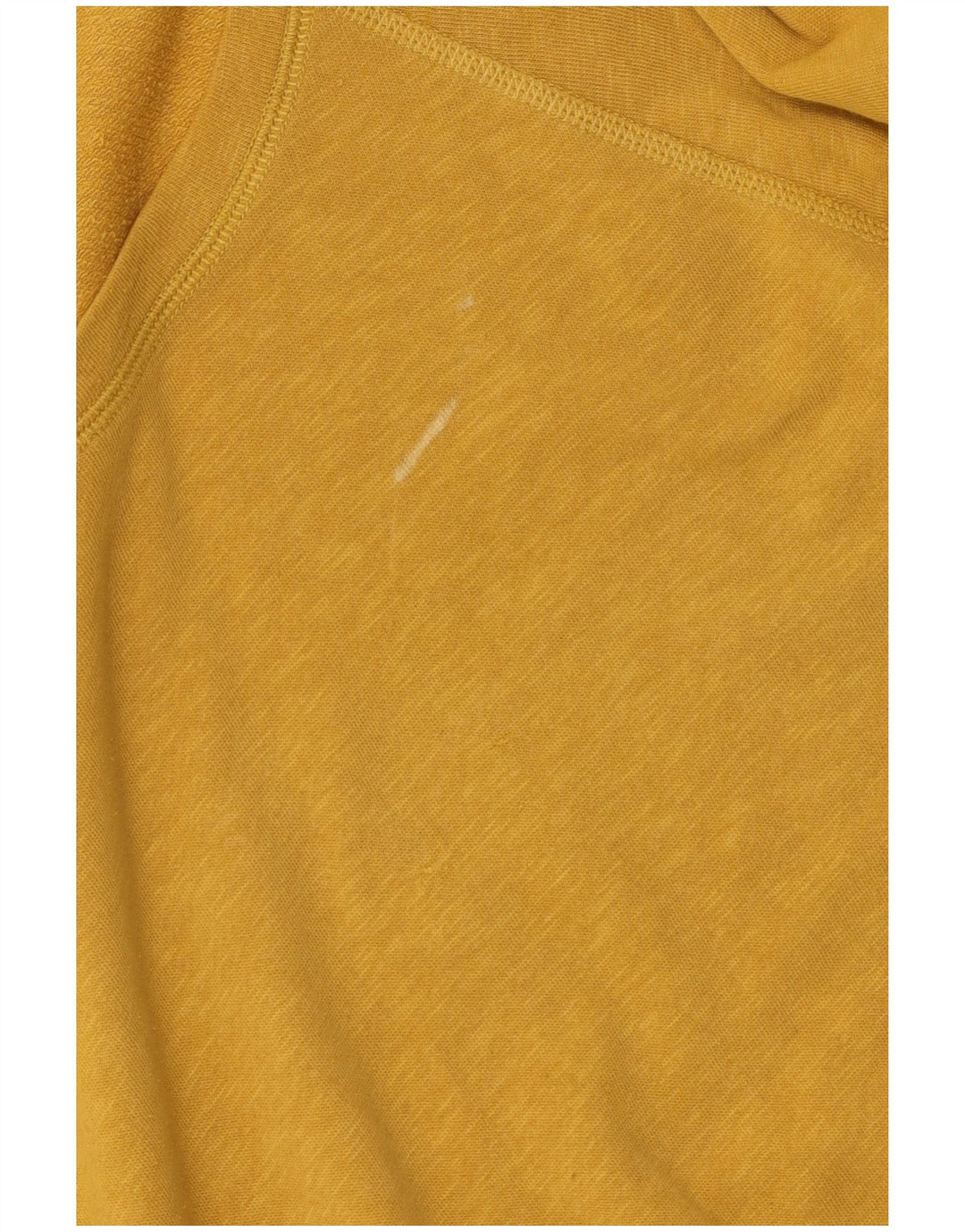 Woolrich feminino superdimensionado manga longa Reino Unido 10 algodão amarelo pequeno