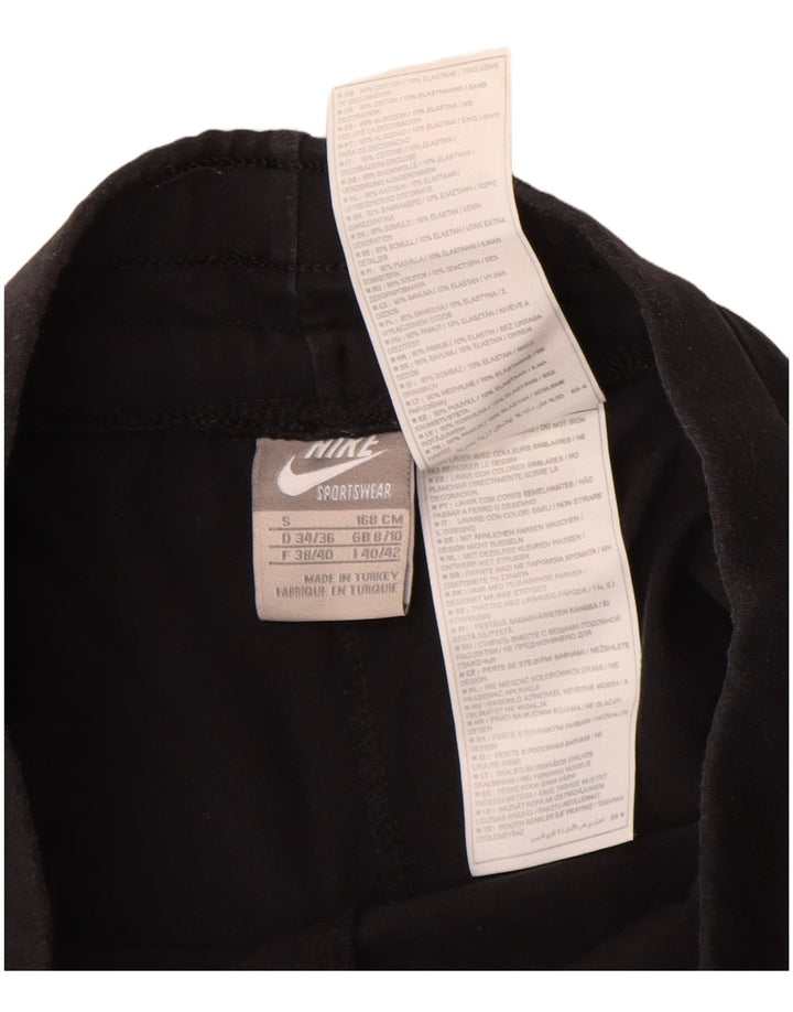 Calça de treino feminina Nike UK 8/10 pequena de algodão preto
