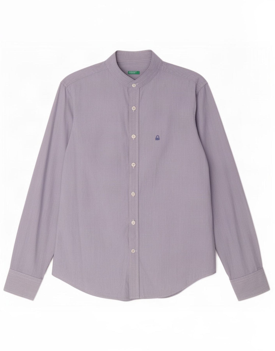 Camisa masculina Benetton pequena listra azul