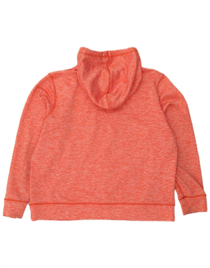 UNDER ARMOUR Suéter feminino oversized com capuz UK 18 XL laranja manchado