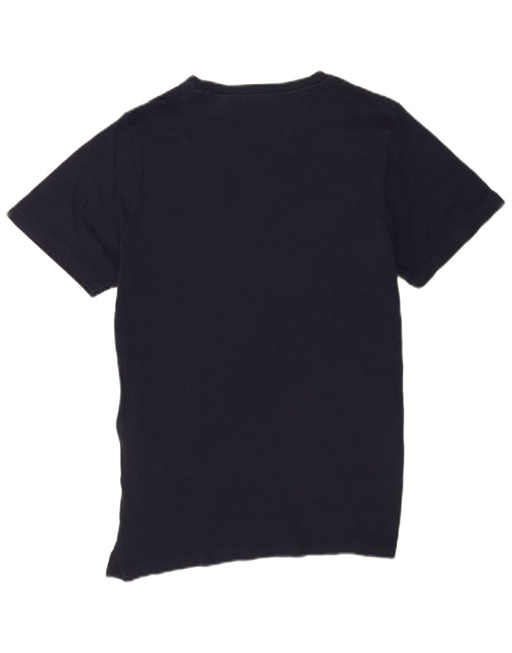 Camiseta gráfica masculina Jack & Jones Top médio azul marinho