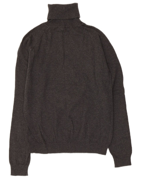 Suéter feminino ZARA com gola redonda UK 18 XL algodão cinza