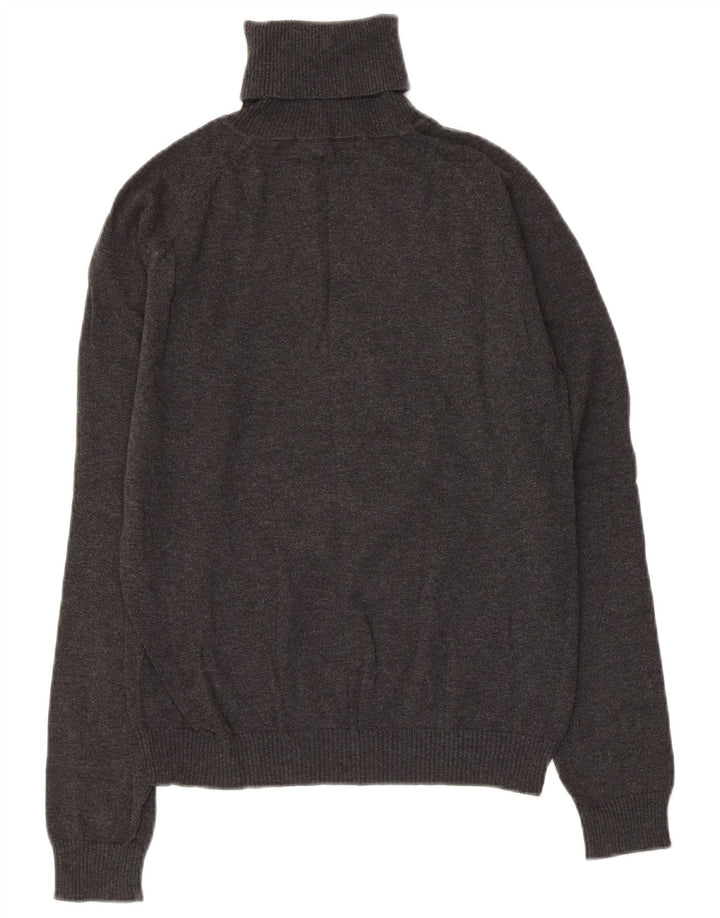 Suéter feminino ZARA com gola redonda UK 18 XL algodão cinza