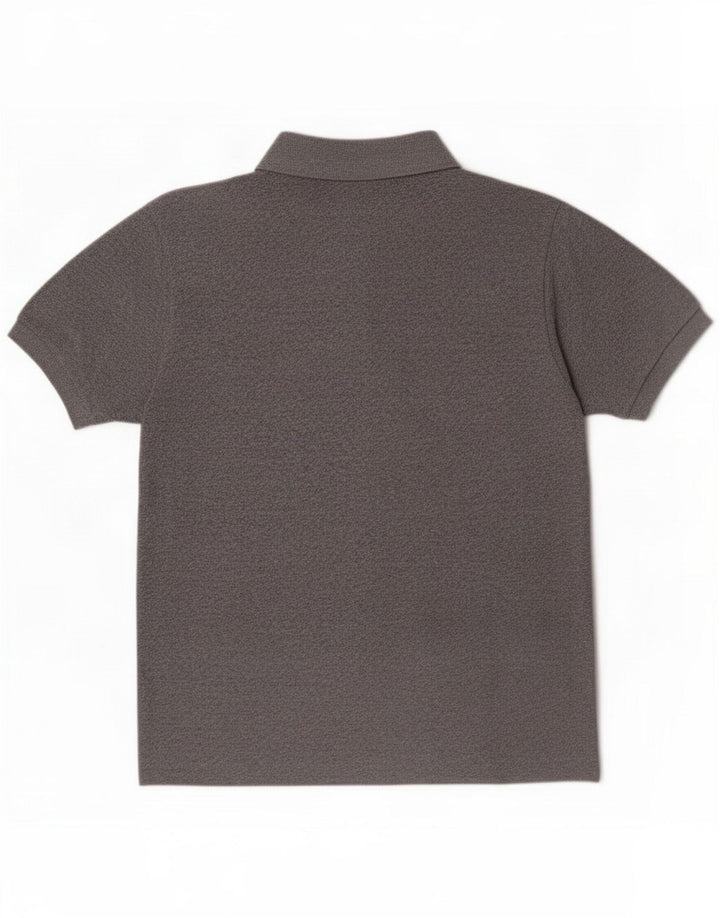 Camisa polo masculina Lacoste tamanho 5 grande algodão cinza