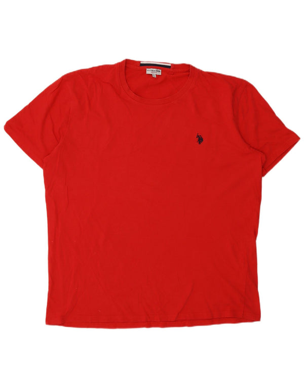 US Polo Assn. Camiseta Masculina Top XL Algodão Vermelho