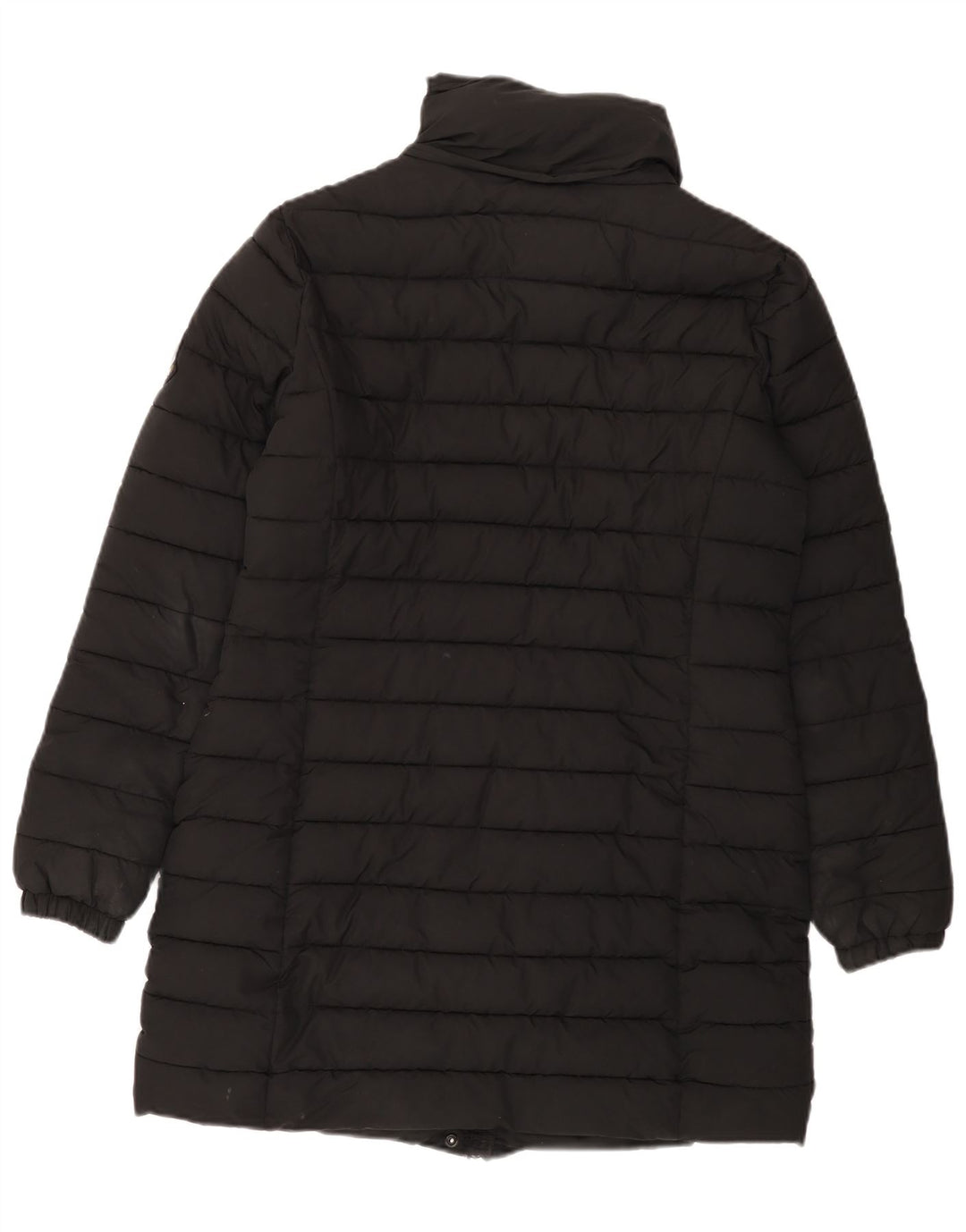Casaco acolchoado feminino SUPERDRY UK 12 poliéster preto médio