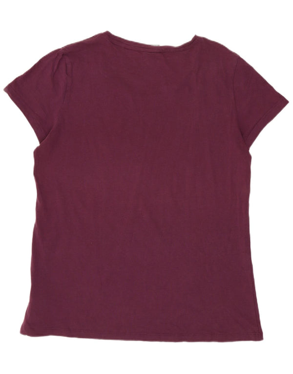 Camiseta feminina Puma Graphic UK 16 grande algodão Borgonha