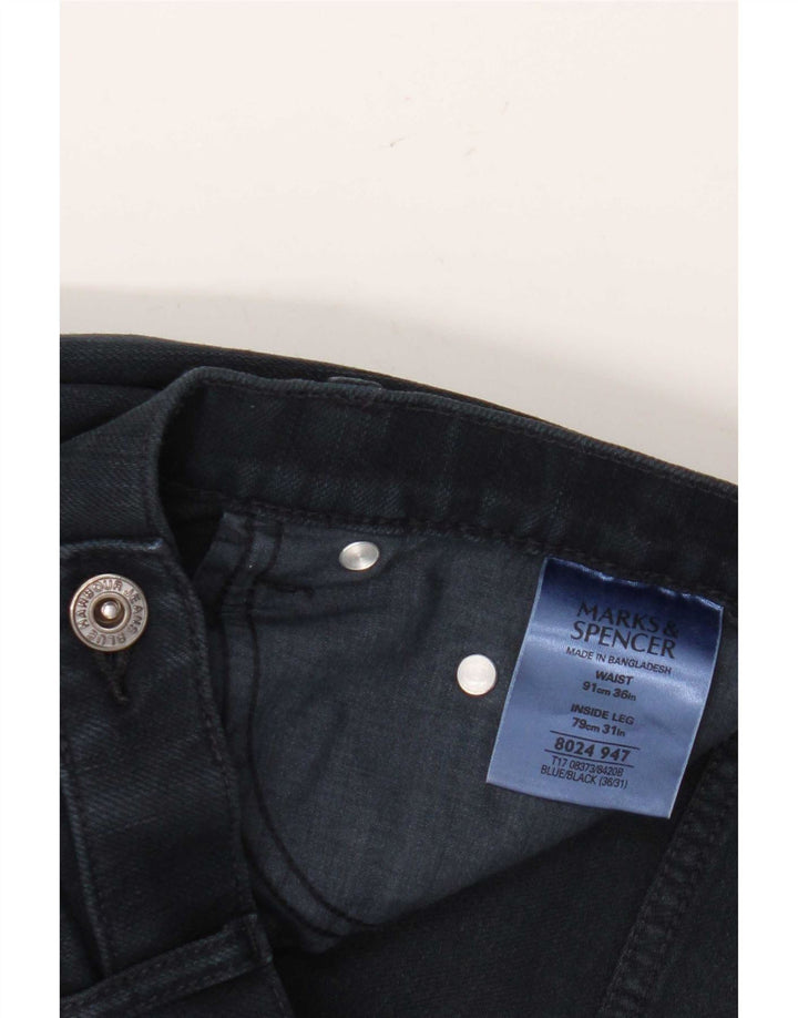 Calça jeans masculina Marks & Spencer Blue Harbor Straight W36 L31 azul marinho algodão