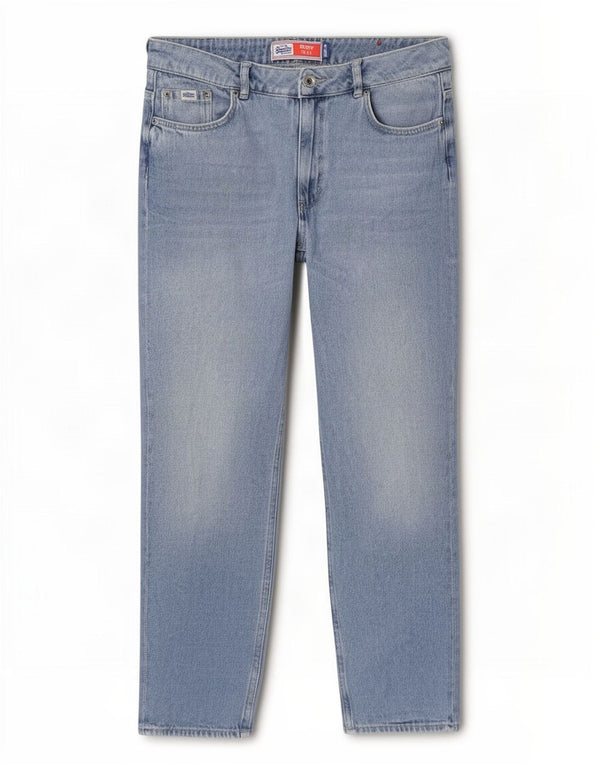 Superdry Mens Ruby Slim Capri Jeans W30 L23 Azul Algodão