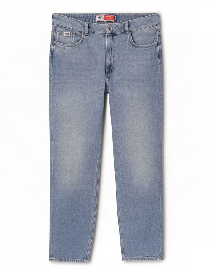 Superdry Mens Ruby Slim Capri Jeans W30 L23 Azul Algodão