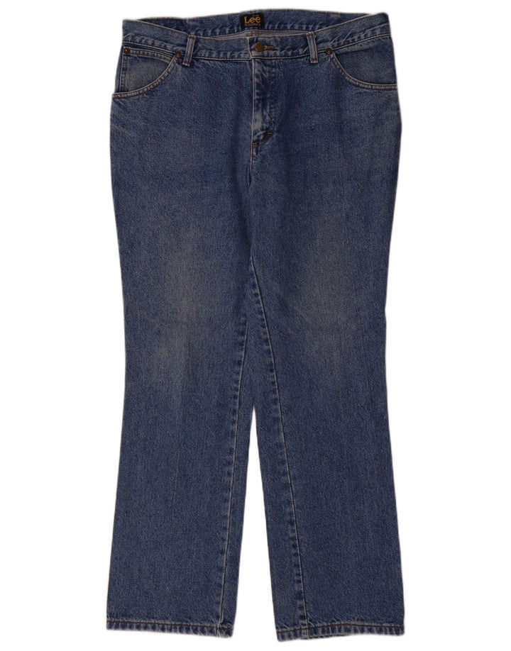 Lee Mens Ranger Straight Jeans W38 L32 Azul Algodão