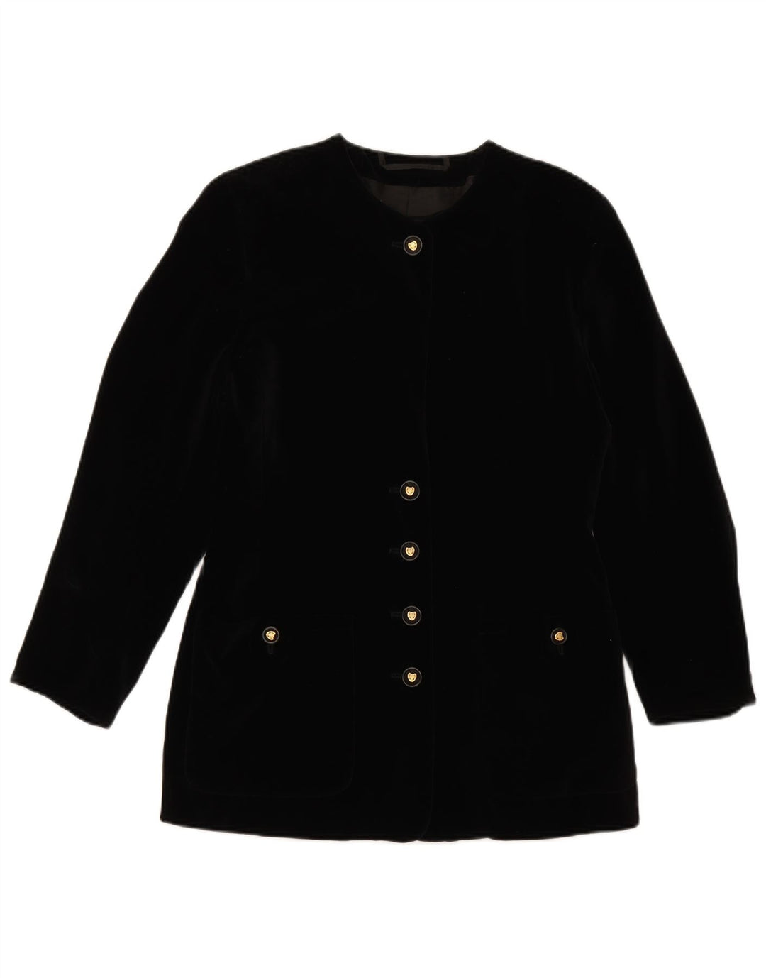 BOGNER Womens 5 Button Blazer Jacket UK 14 Medium Black