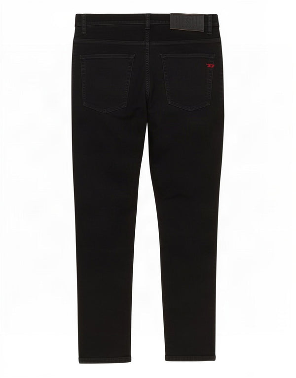 Diesel Mens D-Fining Tapered Jeans W30 L32 Algodão Preto