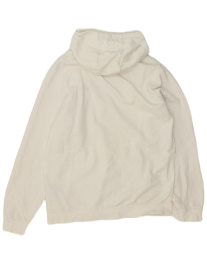 Nike Mens Hoodie Jumper Grande Algodão Branco