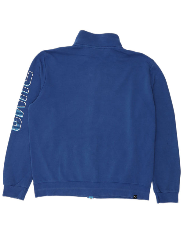 Puma Mens Graphic Tracksuit Top Jaqueta Grande Azul