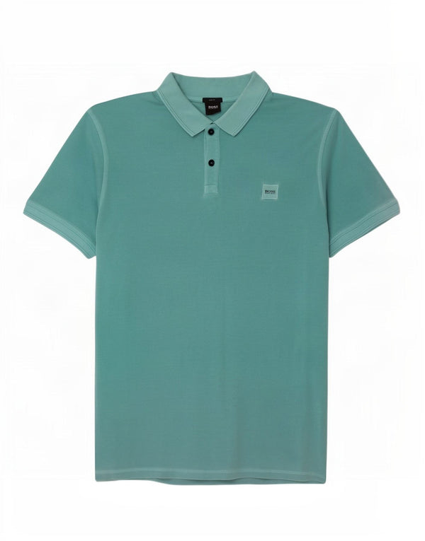 Camisa polo masculina Slim Fit Hugo Boss 2XL algodão turquesa