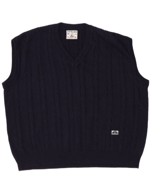Regata masculina Navigare com colete 2XL lã Merino azul marinho