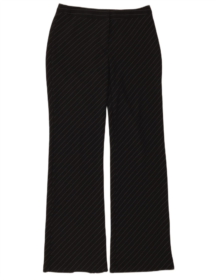 Calça feminina Benetton Bootcut Suit IT 42 Médio W28 L32 Riscas Pretas