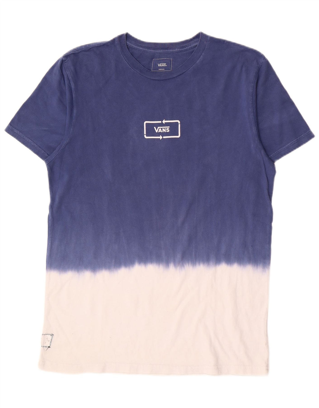 Camiseta masculina Vans Top médio azul colorblock algodão