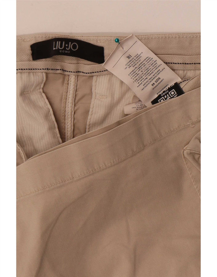Liu Jo Mens Cargo Shorts IT 46 Pequeno W30 Algodão Bege