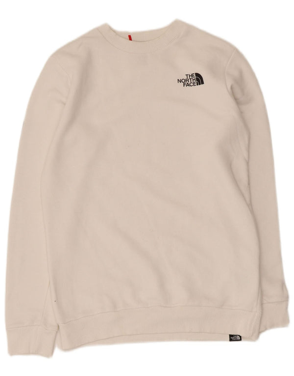 Suéter gráfico feminino The North Face UK 6 XS algodão branco