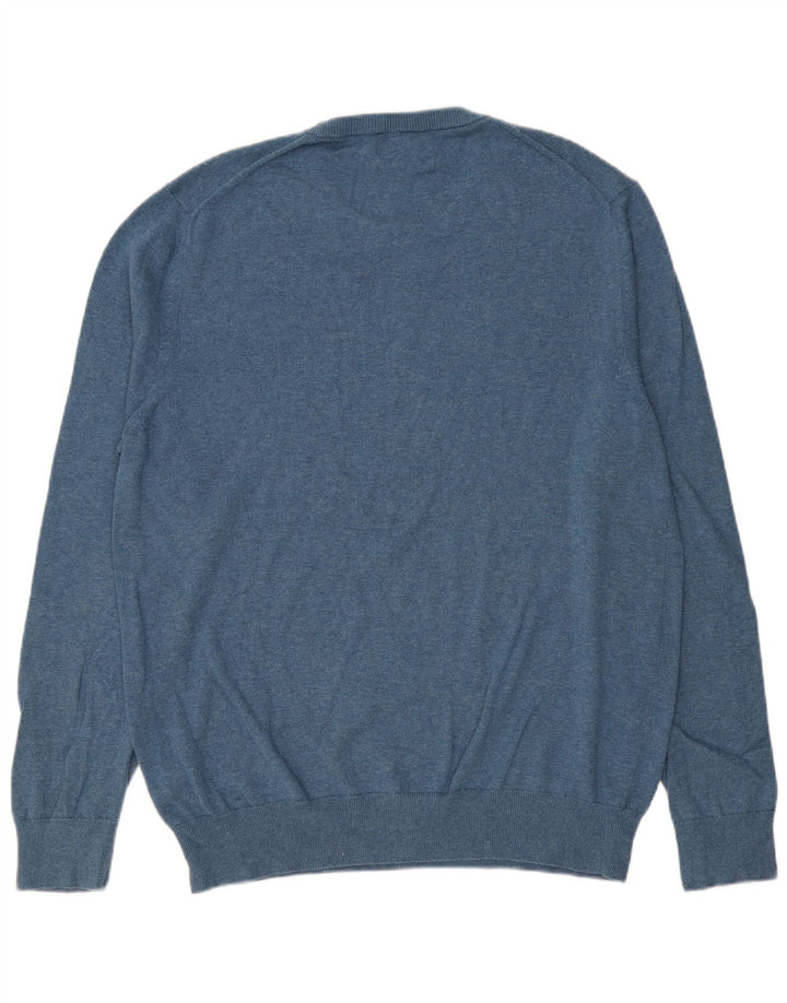 Suéter masculino Marks & Spencer com gola redonda XL algodão azul