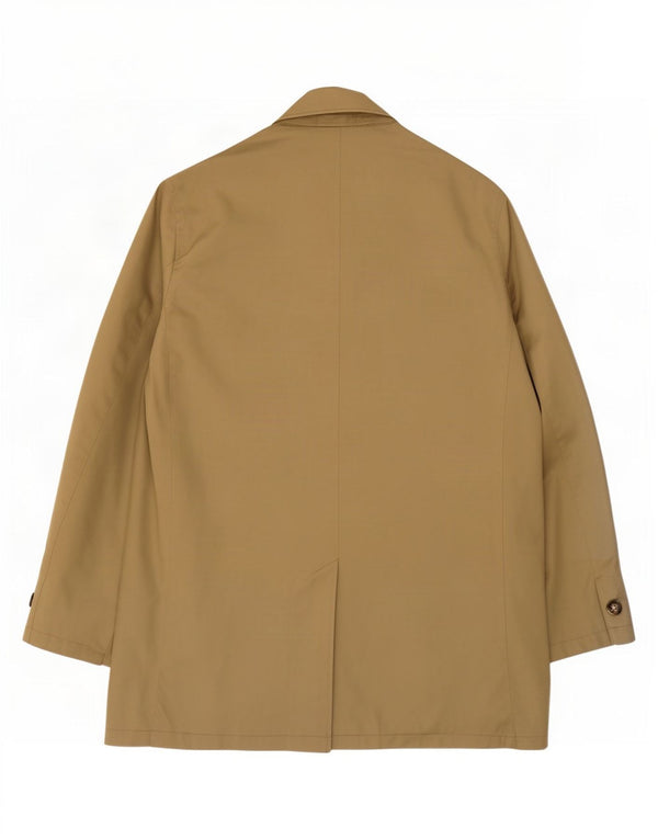 Sobretudo masculino Marks & Spencer UK 40 grande poliéster cáqui
