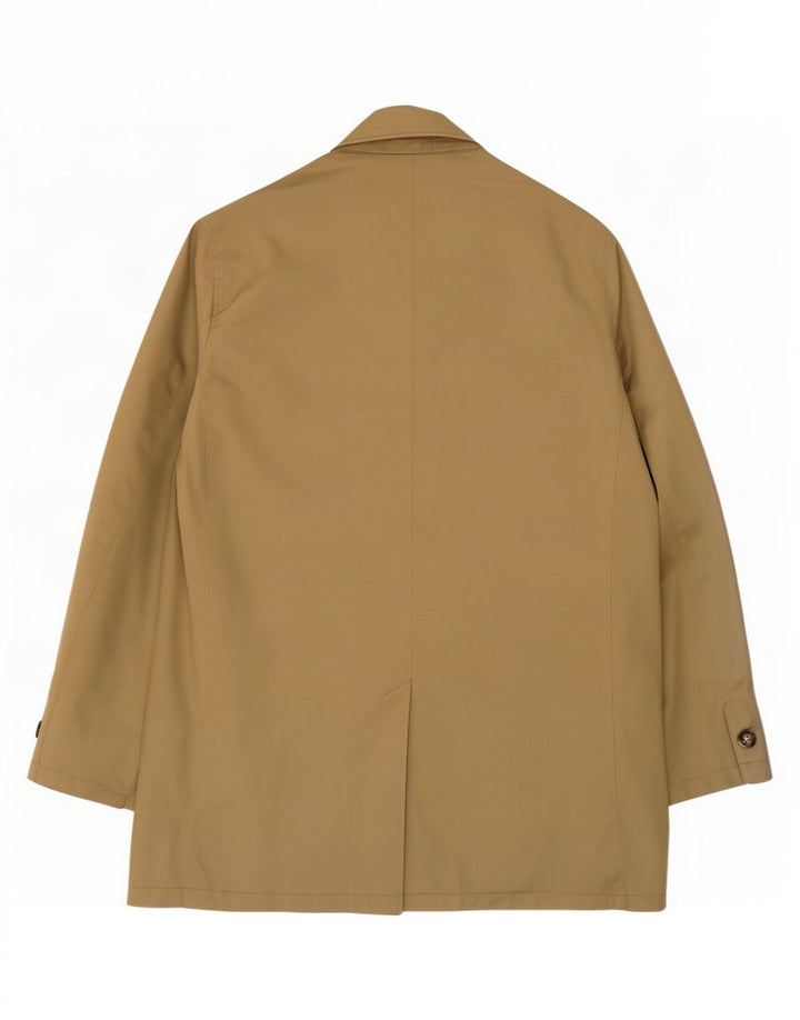 Sobretudo masculino Marks & Spencer UK 40 grande poliéster cáqui