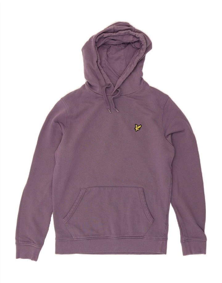 LYLE & SCOTT Womens Hoodie Jumper UK 10 Small Purple Cotton Vintage Lyle & Scott and Second-Hand Lyle & Scott from Messina Hembry 