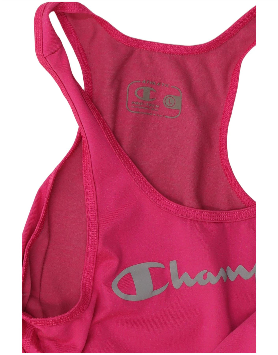 Camiseta feminina com estampa CHAMPION UK 14 grande rosa