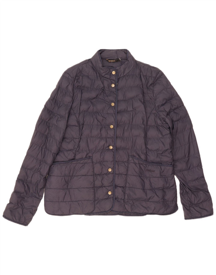 Jaqueta acolchoada feminina Barbour UK 18 XL azul marinho