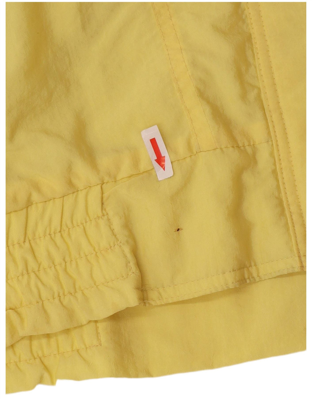 Jaqueta corta-vento oversized feminina vintage EU 44 XL poliamida amarela
