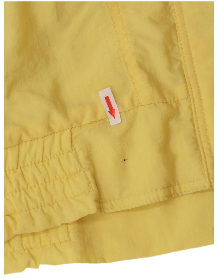 Jaqueta corta-vento oversized feminina vintage EU 44 XL poliamida amarela