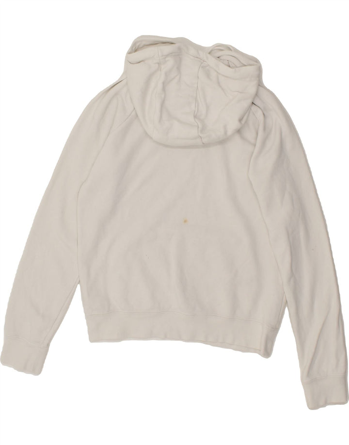 NIKE Womens Oversized Hoodie Jumper UK 6 XS White Cotton Vintage Nike and Second-Hand Nike from Messina Hembry 