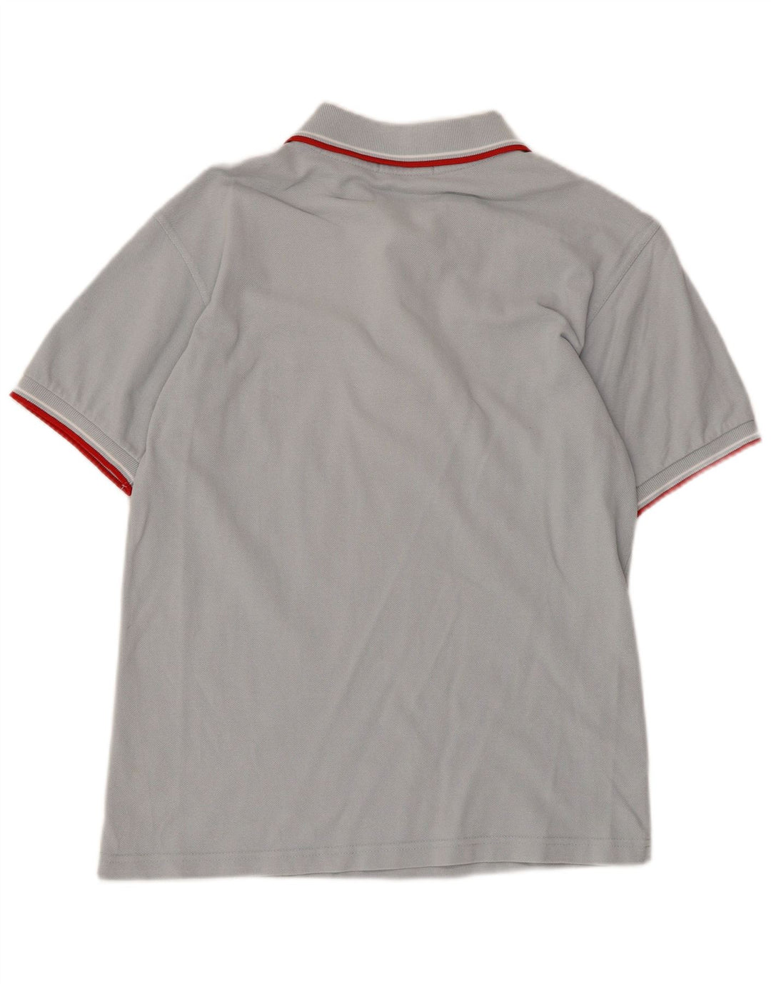 Camisa polo masculina Fred Perry pequena cinza algodão