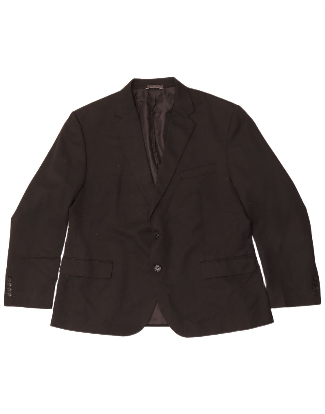 Jaqueta blazer masculina regular de 2 botões Marks & Spencer IT 56 3XL preta