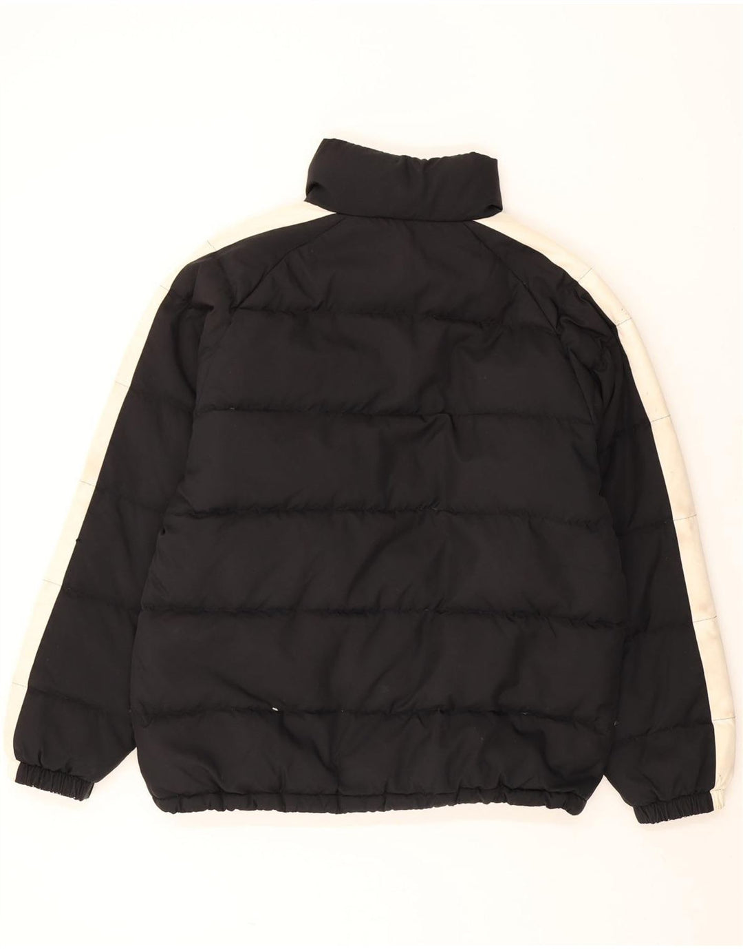 Jaqueta acolchoada masculina Fila IT 50 grande poliéster colorblock preto