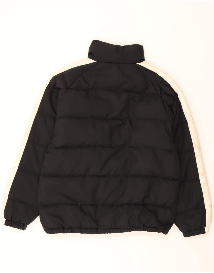 Jaqueta acolchoada masculina Fila IT 50 grande poliéster colorblock preto