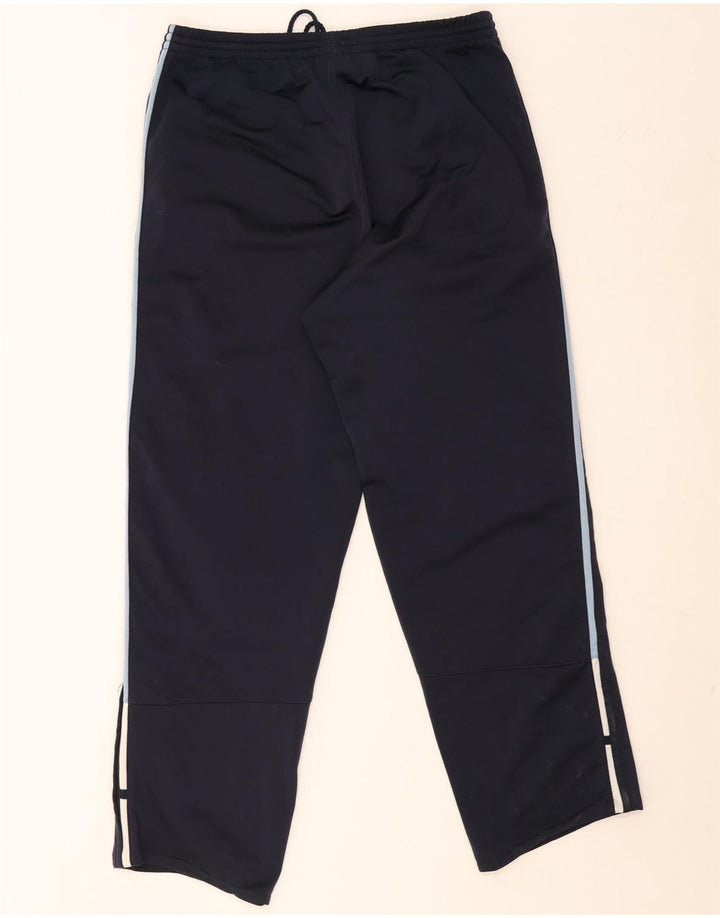 Calças de treino masculinas ADIDAS grandes poliéster azul marinho