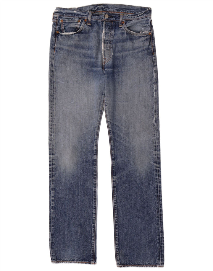 LEVI'S Masculino 501 Straight Jeans W34 L36 Azul