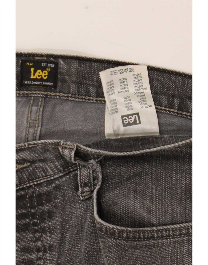Lee Mens Powell Straight Jeans W34 L30 Algodão Cinza