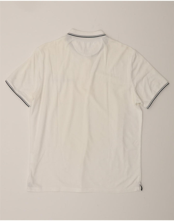 CAMPEÃO Camisa polo masculina Easy Fit grande algodão branco