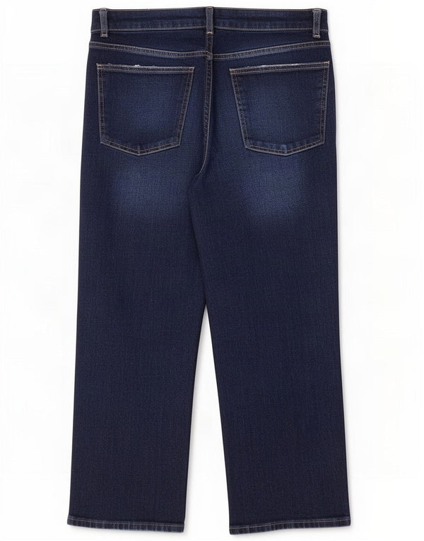 Calça jeans feminina Zara EU 40 médio W30 L25 algodão azul marinho