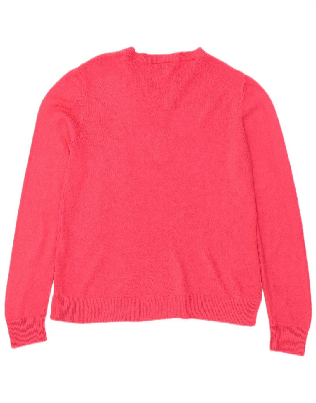 Suéter feminino Marks & Spencer com gola redonda Reino Unido 12 rosa médio