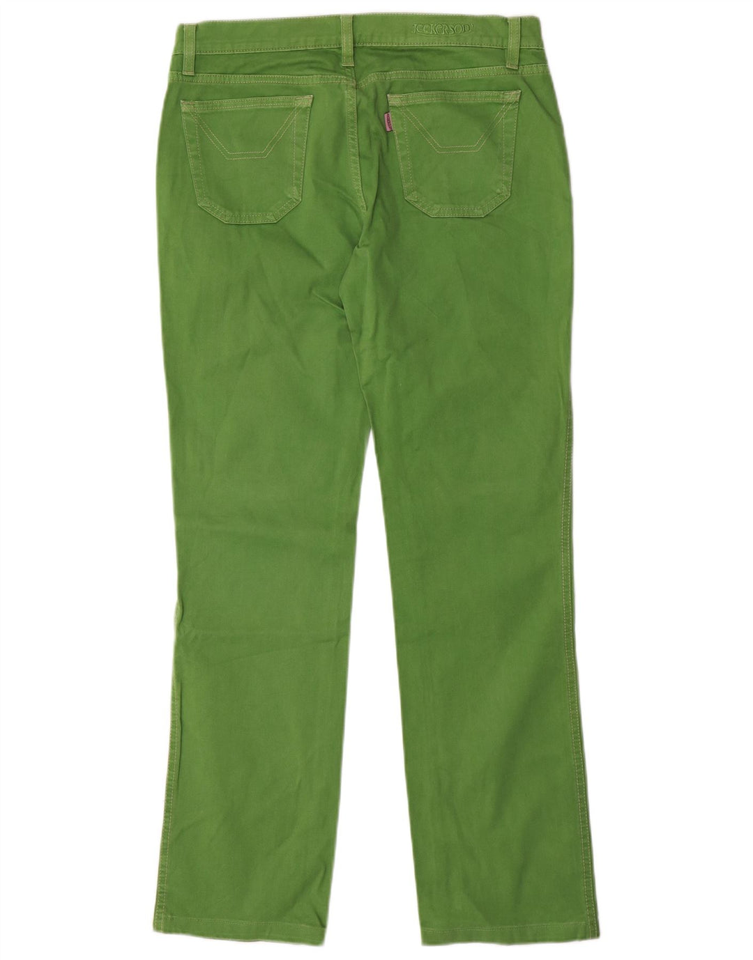 Calça feminina casual reta JECKERSON W29 L31 algodão verde