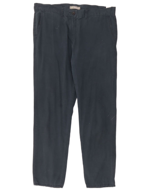 Calça Chino Cônica Feminina Marks & Spencer Reino Unido 14 Grande W34 L28 Azul Marinho