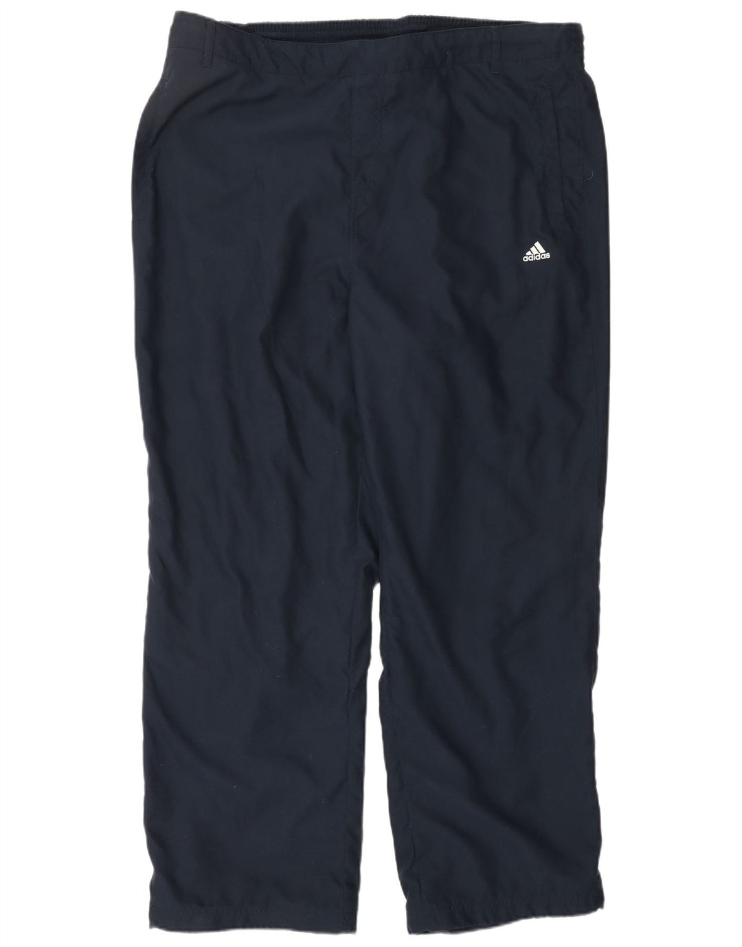 Calças de treino masculinas ADIDAS 3XL poliéster azul marinho