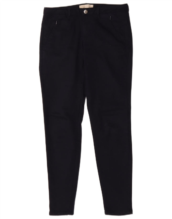 Zara Jeans Slim Feminino EU 38 Pequeno W28 L27 Azul Marinho Poliéster