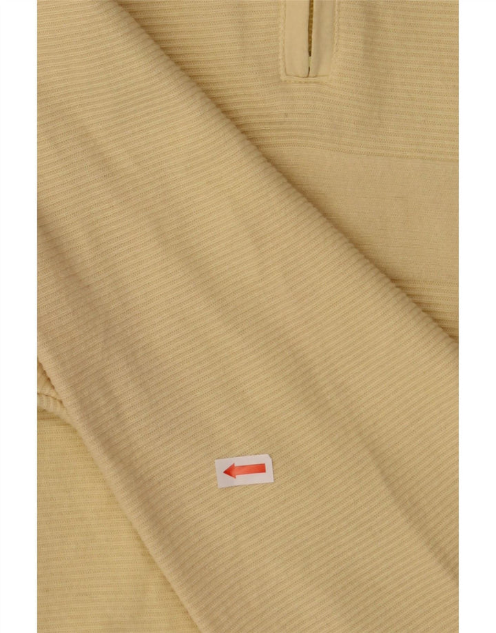 JOCKEY Mens Polo Neck Jumper Sweater Large Yellow Cotton Vintage Jockey and Second-Hand Jockey from Messina Hembry 